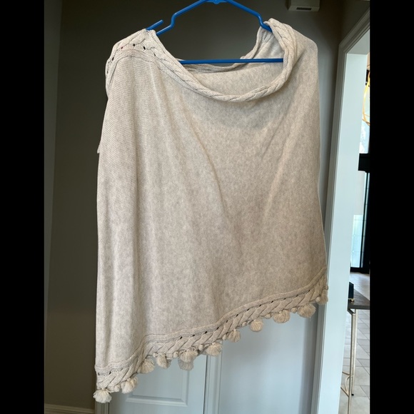 1 size fits all heathered pb sylvan sweater wrap - Picture 2 of 3